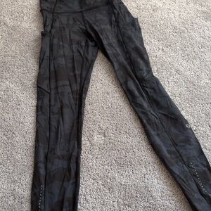 Lululemon Athletica Dark Camouflage Leggings